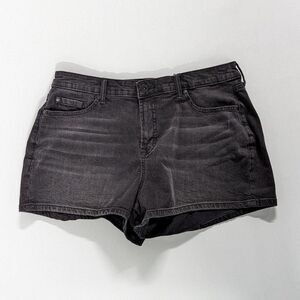 Torrid Minimalist Black 3.5" Distressed Denim Jean A-Line Shorts New Size 14